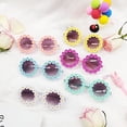 thumbnail image 3 of Eoperou Sun Protection Kids Sunglasses Anti-UV Creative Round Sunflower Children Glasses for Holiday, 3 of 8