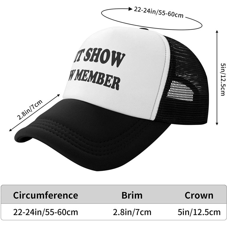 Sh-it S-how Crew Member Hat - Funny Party Trucker Hats - Vintage
