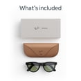 thumbnail image 6 of Ray-Ban Meta (Gen 2), Headliner Low Bridge Fit, Shiny Black, Green Lenses | Smart AI Glasses, 6 of 8