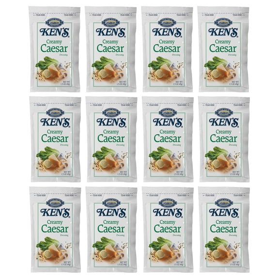 Creamy Caesar Salad Dressing | 1.5 oz. Packets | 12 Count