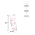 thumbnail image 5 of LiviNest 3 Shelf Bookcase Storage Unit: Modern Melamine Open Shelves - Compact Design for Small Apartments & Studio Living Spaces, 5 of 6