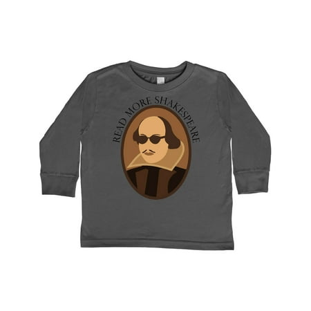 

Inktastic Read More Shakespeare Fun Gift Toddler Boy or Toddler Girl Long Sleeve T-Shirt