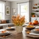 thumbnail image 5 of Decoraciones de otoño para el hogar, flores simuladas, decoraciones de escritorio, Acción de Gracias, decoraciones de escritorio, sala de estar, oficina, baño, cocina, decoraciones de otoño, plantas v, 5 of 6