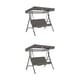 thumbnail image 3 of Columpio para 3 personas Cateissary con cubierta de asiento y toldo de sombra Gris, 3 of 6