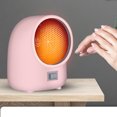 thumbnail image 5 of Mini Heater Fast Heating Overheating Protection Small Space Warmer for Home Table Pink EU Plug 220V, 5 of 5