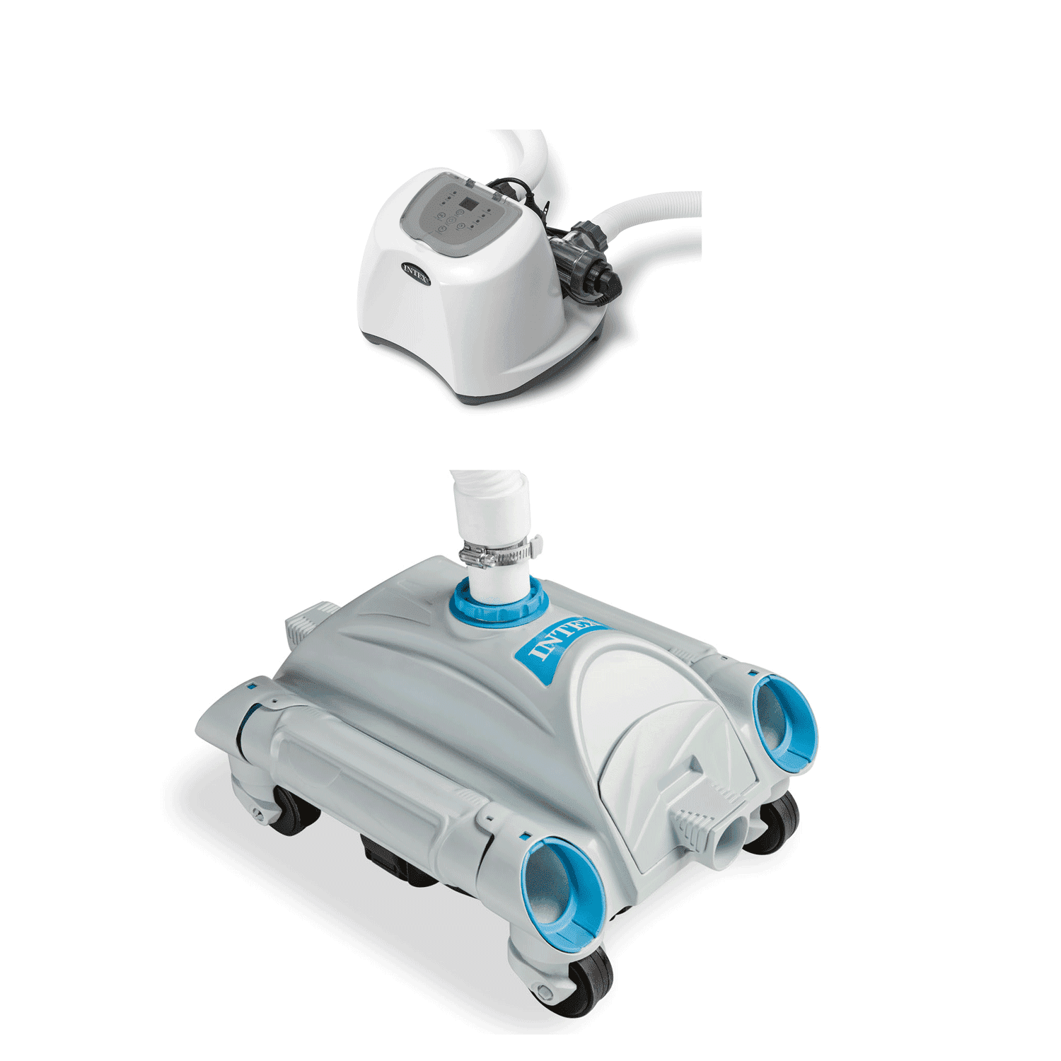 Intex Krystal Clear Saltwater Pool Chlorinator and Intex Automatic Pool