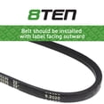 thumbnail image 3 of 8TEN Drive Belt for Toro Royale IV 20584 20672 20684 2067s2 42-0881 42-0882 7236 810-CBL2452T, 3 of 4