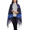 thumbnail image 2 of Sikiie Fantasy Dragon In Cathedral Shawl Wraps Big Scarf Tassel Fall Winter Thick Scarf Warm Shawl Women Fall Gifts, 2 of 8