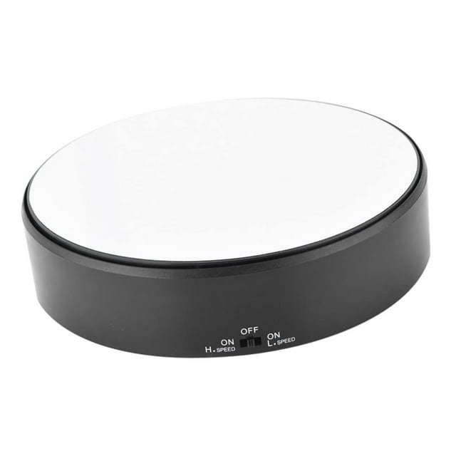 Fictoire Platine Écran-Miroir Surface 360 ° Affichage Rotatif Support Réglable Vitesse de Rotation Platine Porte-Bijoux