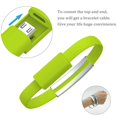 thumbnail image 2 of Bracelet Silicon Micro USB Cable For iPhone Android Mobile (black), 2 of 5