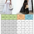 thumbnail image 5 of LMLYSoH Ladies Sexy Long Skirt High Waist Mesh Wave Dots Embellished Solid Color Fashion Light Dress, 5 of 5