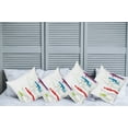 thumbnail image 6 of Ambesonne Colorful Throw Pillow Cover 4 Pack, Retro Jazz Band Music, 16", Multicolor, 6 of 6