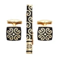 thumbnail image 1 of Gemelos para hombre jinwen Clip de barra de corbata oro, 1 of 4