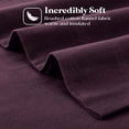 thumbnail image 6 of Superior Solid Flannel Cotton Bed Sheet Set , Soft Fitted Sheets, Full, Purple, 6 of 9
