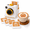 White-4 Stencils, variant on Coffee Printer Latte Art Maker, 3D Printed Camera Stencil Printer with 4, 12 or 30 Reusable Coffee Art Stencils, Mechanical Powder Decorating Tool for Cappuccino, Cocoa, Milk Foam