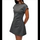 thumbnail image 3 of Vestido Camisero de Verano para Mujer, Informal, Holgado, con Mangas y Corte Recto. Gris Oscuro XL, 3 of 9