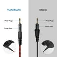 thumbnail image 2 of 6N OFC Long Steps Nylon Cable Compatible with Pioneer HDJ X5 X7 S7 CUE1 DJ Headphones, Soft & Lightweight, 3.5mm to 2.5mm Locking Connector, 5ft 150cm - Black Red, 2 of 9