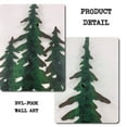 JFly Evergreen Pine Tree Metal Wall Decor Set of 3, Christmas Wall