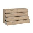 thumbnail image 4 of Tvilum Loft 8 Drawer Double Dresser for Adults, Jackson Hickory, 4 of 13
