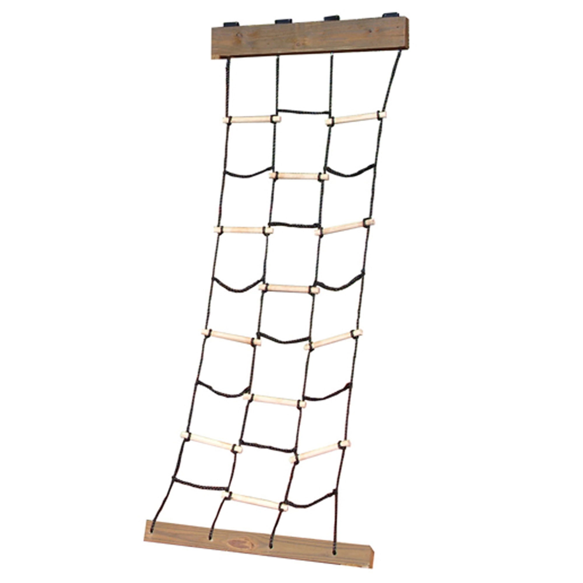 Indoor Climbing net Belt Swing FONG 12 ft X 4 ft Climbing Cargo Net Black Swing Set Accessories Outdoor Playground Swing Playground Hanging Step Ladder 