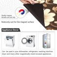 thumbnail image 4 of Yayeee Magnetic Dishwasher Cover for The Front Decoration Home Kitchen Machine Sticker Protector, Brown Floral, 4 of 6
