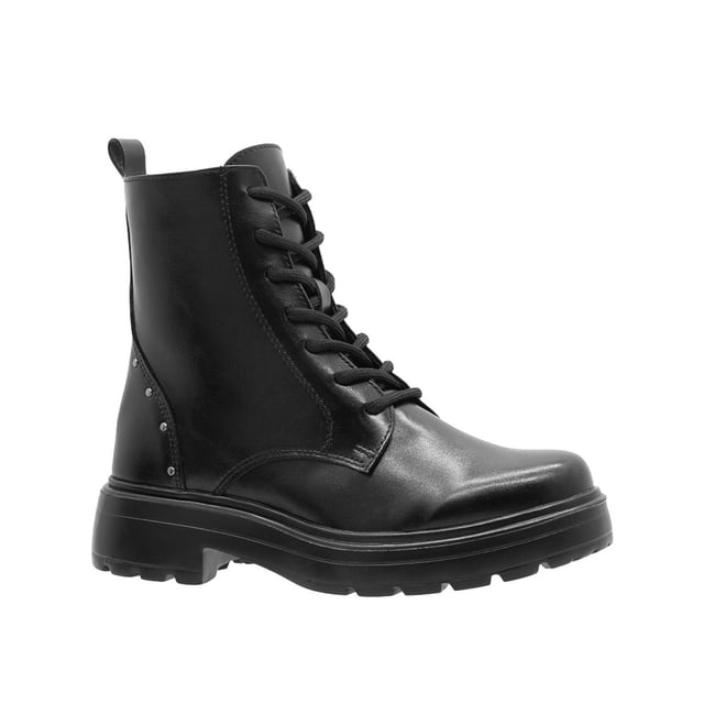 Botin Para Mujer Greenlove® Charol Negro Suela Ancha Ligeras negro 23.5