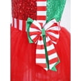 thumbnail image 5 of Zaldita Kids Girls Christmas Elf Dress Dance Costume Shiny Sequins Ballet Dance Dress Xmas Party Tutu Red 16, 5 of 7