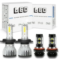 For Toyota Tundra 2014-2019 Combo LED Headlight High/Low Beam Fog Light 4X Bulbs