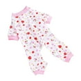 thumbnail image 1 of Four-legged Printed Pajamas For Pets Comfortable Four-legged Home Clothes For Dogs Cute Knitted Clothes Home Travel Pink, 1 of 6