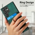 thumbnail image 6 of Nalacover 2-in-1 Magnetic Case for Samsung Galaxy S21 Ultra, Back Wallet Case with Detachable Card Holder Ring Stand Cover for Samsung Galaxy S21 Ultra, Vintage PU Leather Shockproof Case - Green, 6 of 11