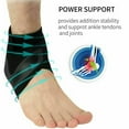 thumbnail image 2 of SIFANA Ankle Brace Support Compression Sleeve Plantar Fasciitis Pain Relief Foot Wrap （Black&Blue), 2 of 7