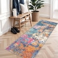thumbnail image 5 of YOUFORTONG Abstract 2'x6' Runner Rug,Washable Non-Slip Wide Carpet,Soft Low-Pile Modern Floor Mat,Stain Resistant for Hallway Entryway Kitchen Bedroom Home Decor,Colorful, 5 of 8
