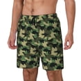 thumbnail image 2 of Daiia Camouflage Dinosaur Mens Swim Trunks Swim Shorts Quick Dry Swim Shorts with Mesh Lining Pockets-Large, 2 of 9
