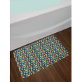 thumbnail image 2 of Space Bath Mat, Funny Astronauts Flying in the Cosmic Outer World with Planets, Plush Bathroom Decor Mat with Non Slip Backing, 29.5" X 17.5", Multicolor, by Ambesonne, 2 of 2