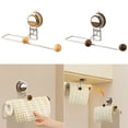 thumbnail image 4 of Soporte de rollo de papel con ventosa Soporte de almacenamiento de toallas extraíble para baño cocina, 4 of 12