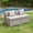 Grey Armless, variant on COSIEST 2-Piece Outdoor Wicker Armless Chairs Chocolate Brown with Cushions
