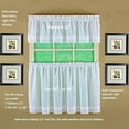 thumbnail image 5 of Today's Curtain, Ribbon Eyelet Tier 36", White, 60" W x 36" L, 5 of 13
