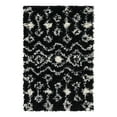 thumbnail image 5 of Unique Loom Moroccan Trellis Shag Collection Area Rug - Meknes (2' x 3' 1" Rectangle Black and White), 5 of 6