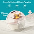 thumbnail image 3 of Paruu Wearable Breast Pump Hands-Free, Portable Breast Pump,Electric Breast Pump with 4 Modes & 9 Levels, 2 Pack, 3 of 9