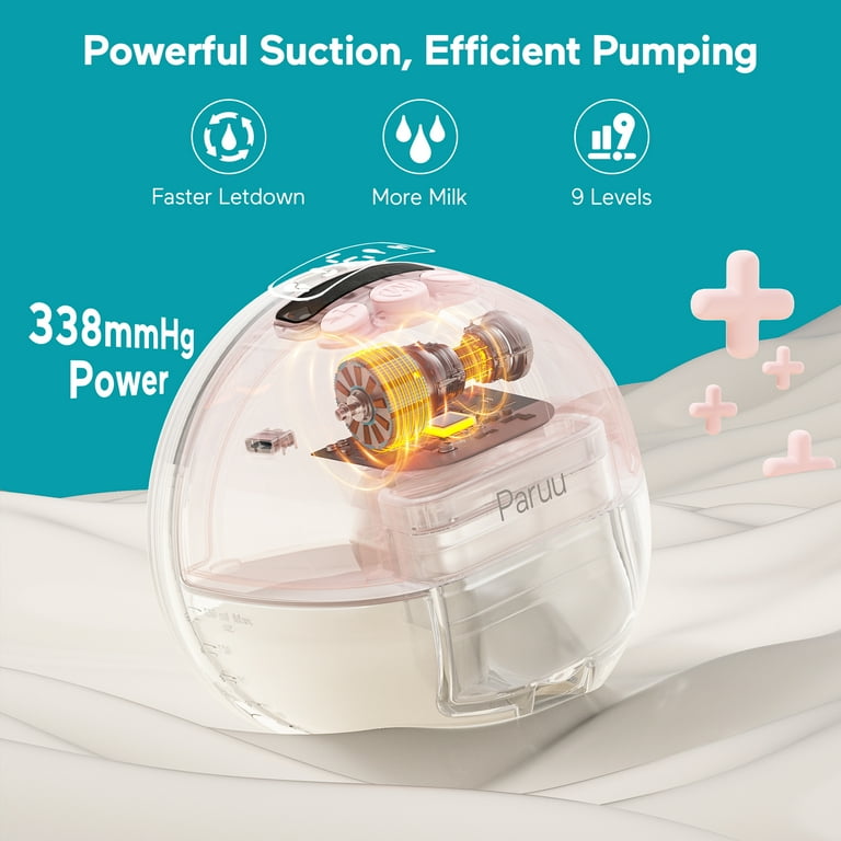 Paruu Wearable Breast Pump Hands-Free, Portable Breast Pump