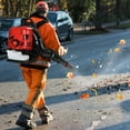 thumbnail image 5 of Thehsnt Leaf Blower, 75.6CC 4-Stroke Backpack Gas Leaf Blower, Snow Blower, Up to 900 CFM and 210 MPH, Variable Speed, Cruise Control (Red), 5 of 9