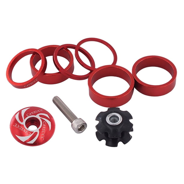 Espaciador de dirección CANSUCC MTB bicicleta de carretera auriculares para bicicleta arandela de vástago espaciadores de horquilla junta de anillo Hugtrwg Para estrenar