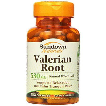 2 Pack - Sundown Naturals Valériane 530 mg Capsules 100 Capsules Chaque