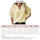thumbnail image 5 of Top de manga corta para mujer, camisa informal para mujer, camisa informal en V para mujer, camisa de encaje para mujer confeccionada con cuidado, 5 of 5