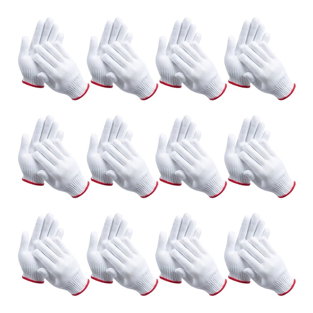 unbranded 12 Pares De Guantes De Trabajo Transpirables Para Construcción Y En Casa