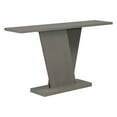 thumbnail image 2 of Ben Minimalist Console Table with V-Base, Natural Wood Veneer, Grey, 2 of 7