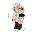 thumbnail image 3 of Creative Dolls Statue Exquisite Craftsmanship for Garden Bedroom (Red), 3 of 6