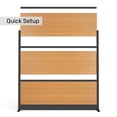 thumbnail image 7 of Luxor Beechwood Aesthetic Modular Wall Room Divider System - 70" W x 70" H, Freestanding, 7 of 7
