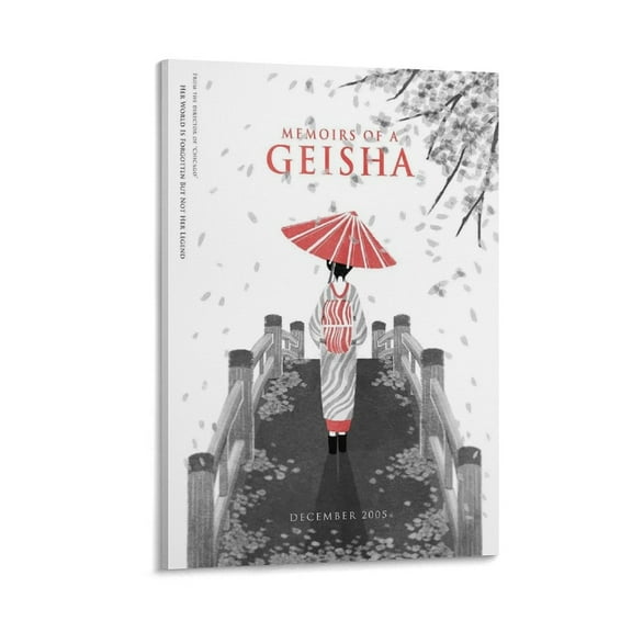 Memoirs of A Geisha Movie Poster Canvas Wall Art Prints Poster Gifts Photo Picture Painting Posters Room Decor Home Decorative 12x18inch(30x45cm)