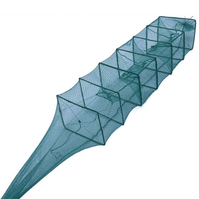 15 M portátil cangrejo langosta Catcher plegable trampa para peces red jaula para camarones